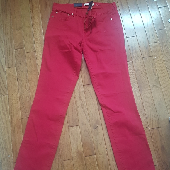 Tory Burch BNWT Super Skinny Red Jeans Size 29 - Picture 3 of 6